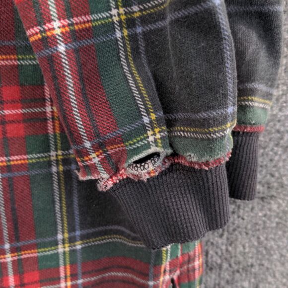 The Disney Store Mens Mickey Mouse Polo Shirt Red Plaid XXL Long Sleeve Cotton - Picture 8 of 13